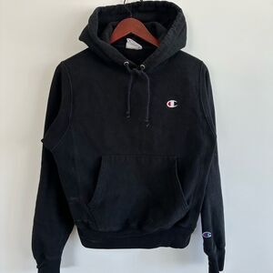 Black champion hoodie